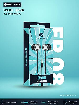 EARPHONE GADPRO 3.5MM EP-08