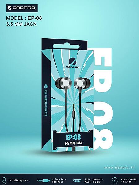 EARPHONE GADPRO 3.5MM EP-08
