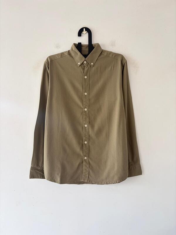 Olive dune linen shirt
