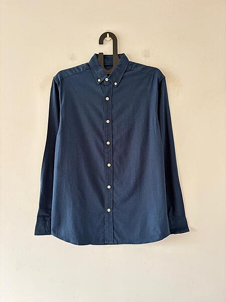 Deep indigo linen shirt