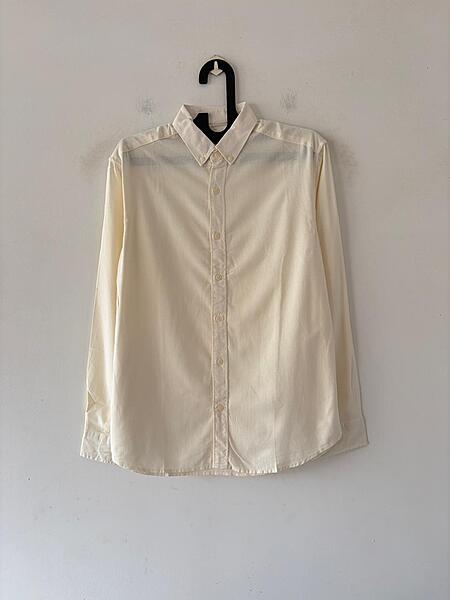 Creamy butter linen shirt