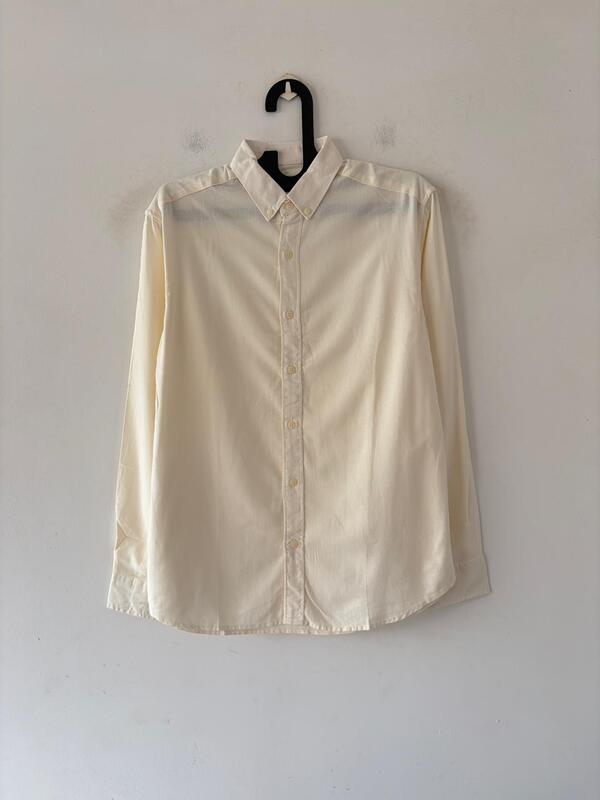 Creamy butter linen shirt