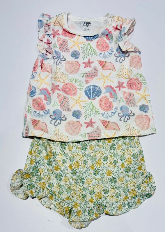 SHORTS & TOP NO9  3-6 M