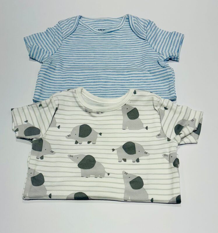 T-SHIRTS 2PCS 3-6 M COMBO-1