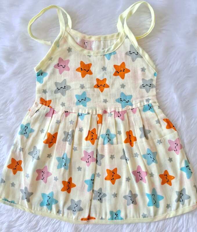 Muslin Knot Frock Combo of 2