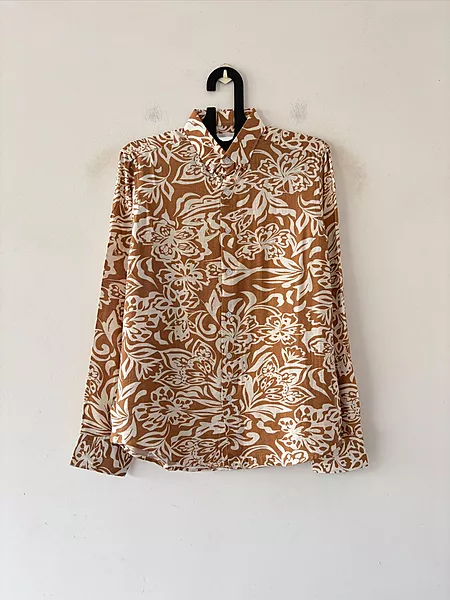Caramel grove printed shirt