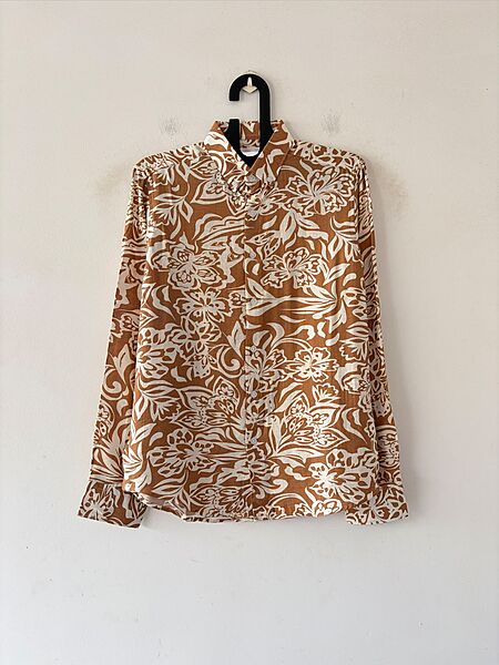 Caramel grove printed shirt