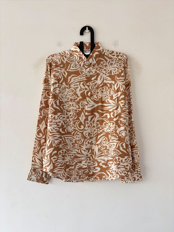 Caramel grove printed shirt