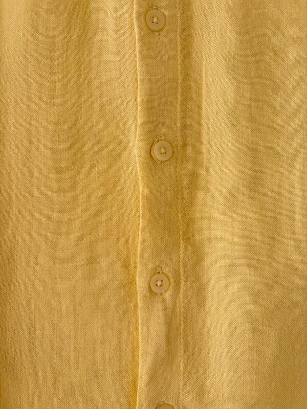 Butter yellow linen shirt