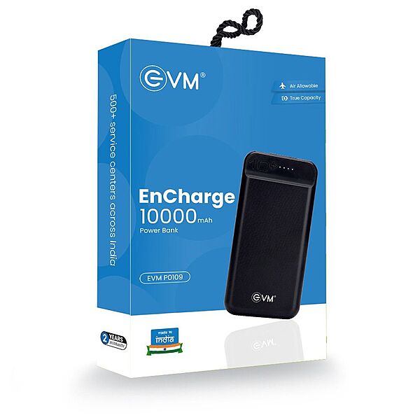 POWER BANK EVM 10000MAH ENCHARGE P0109 BLACK POWER BANK EVM 10000MAH ENCHARGE P0109 BLACK