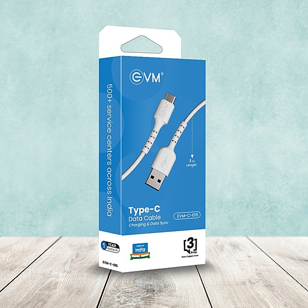 CABLE EVM TYPE-C C-015 WHITE