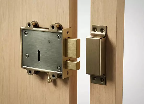 (4066) Palam Lock No.64 DL Antique Brass