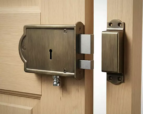 (4103) Palam Door Lock Brass 4102 Antique