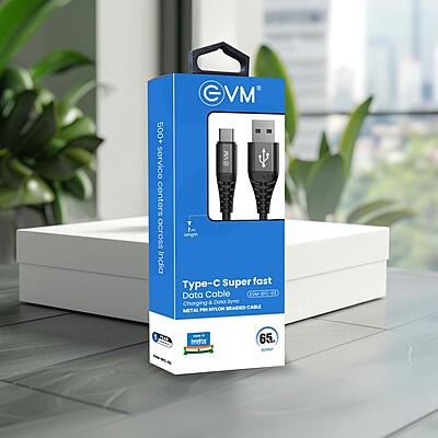 CABLE EVM SUPER FAST CHARGING TYPE-C 1M SFC-03 65W