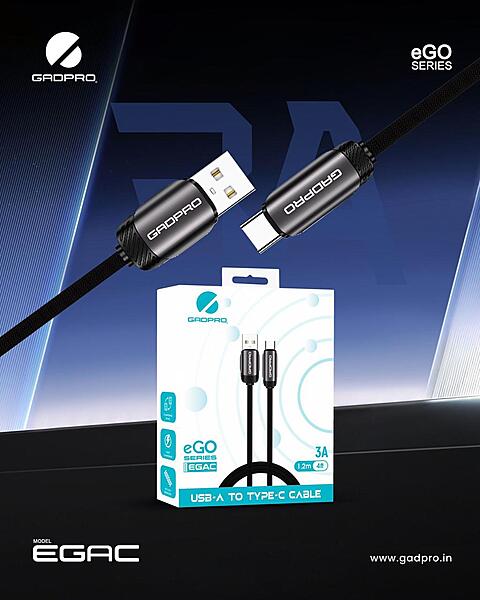 CABLE GADPRO EGO SERIES USB TO TYPE-C EGAC CABLE GADPRO EGO SERIES USB TO TYPE-C EGAC
