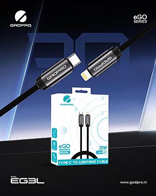 CABLE GADPRO EGO SERIES TYPE-C TO LIGHTNING  EG3L
