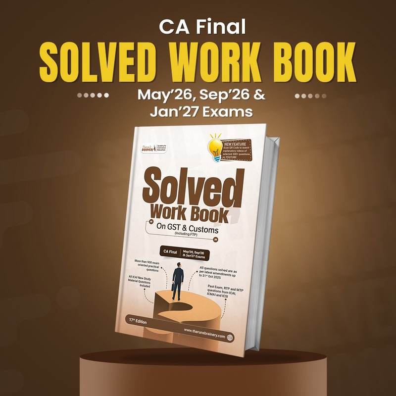 Solved Workbook – CA / CMA Final
