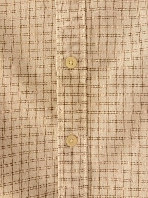 Cream & taupe micro check shirt