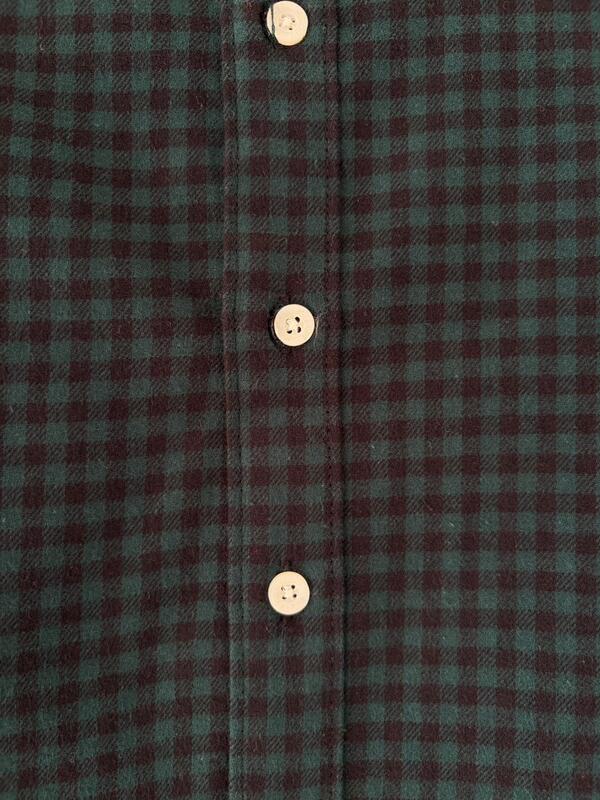 Pine & black micro check shirt