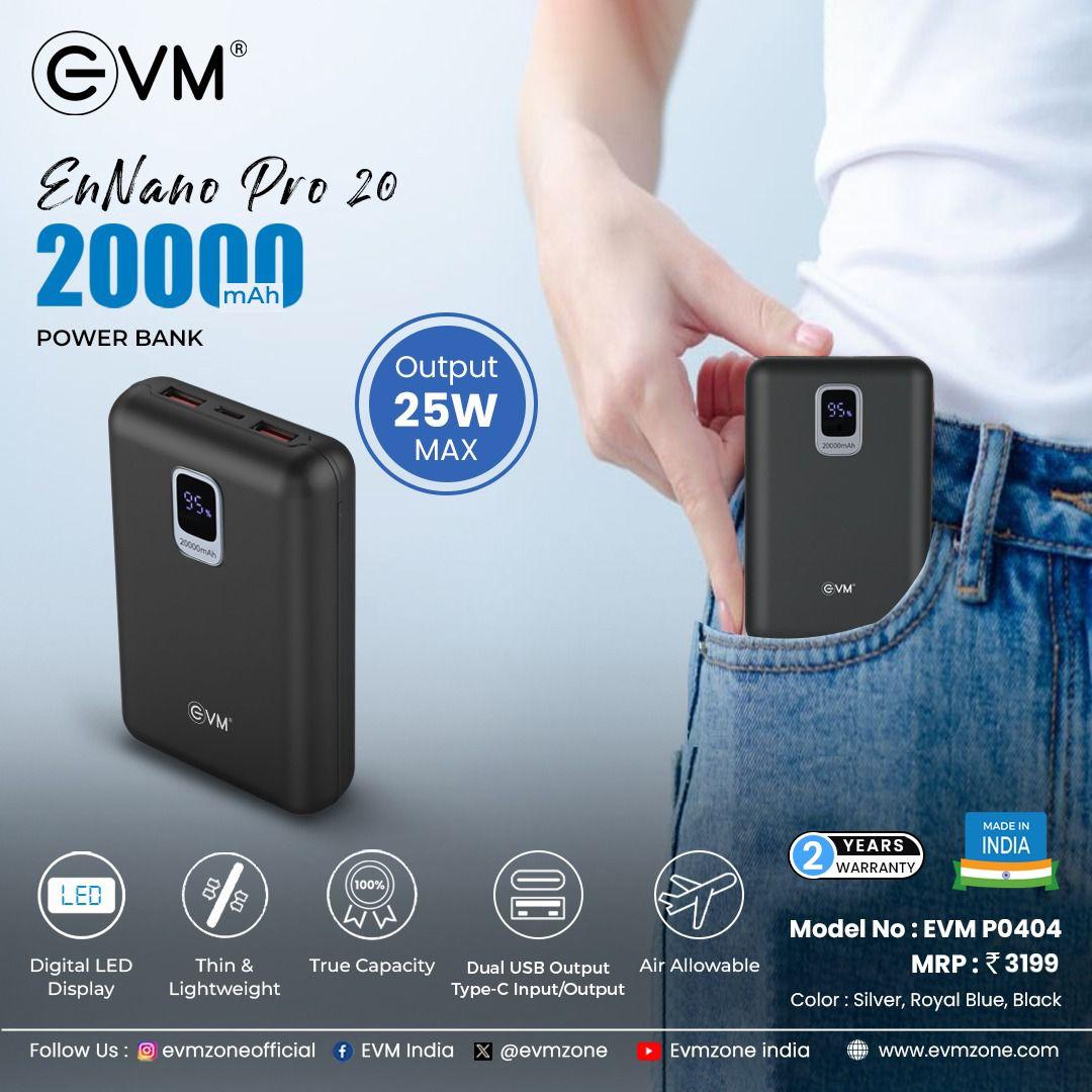 POWER BANK EVM 20000 MAH ENNANO PRO 20 P0404