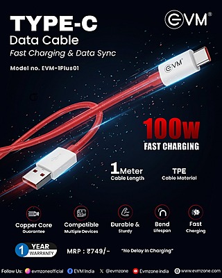 CABLE EVM TPE RED 100W (1PLUS01)