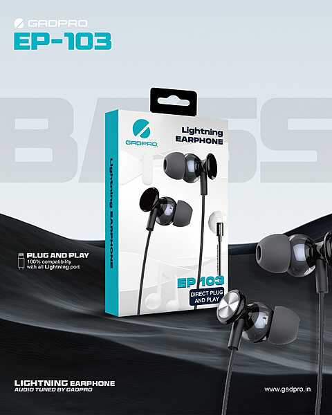 EARPHONE GADPRO LIGHTNING EP-103