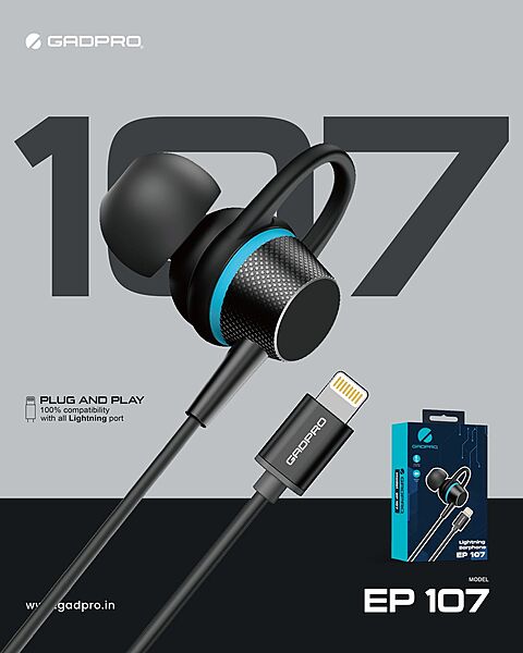 EARPHONE GADPRO LIGHTNING EP-107
