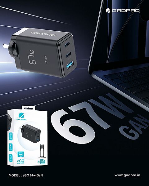 GAN CHARGER GADPRO PROTON 10.2 EGO 67W