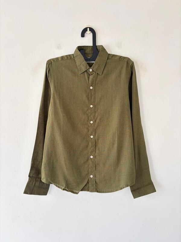 Olive grove linen shirt