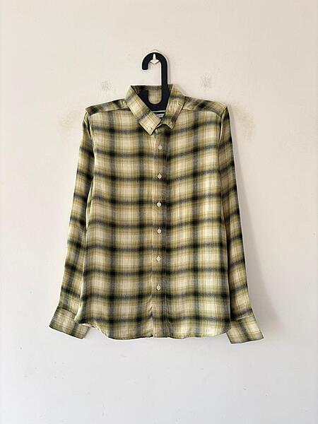 Green & sand flannels
