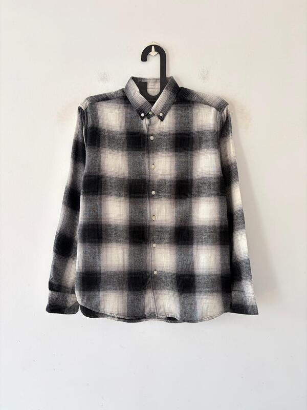 Coal black & ivory flannels