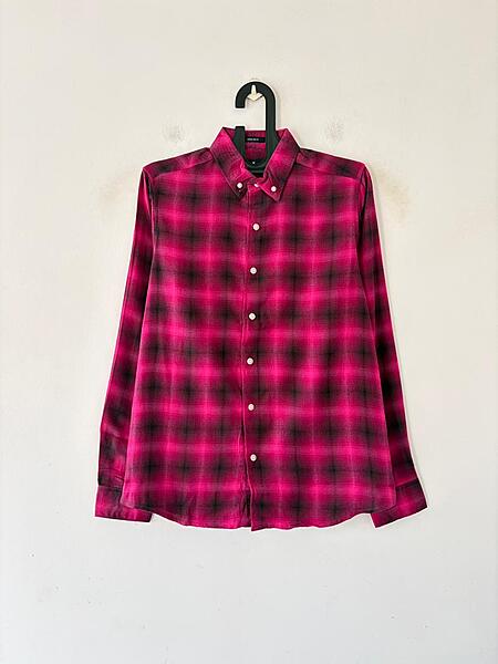 Magenta & black flannels
