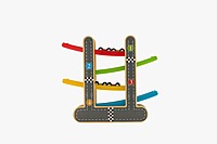 WOODEN RAMP RACE TRACK