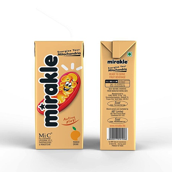 MIRAKLE the Liposomal Vitamin-C Drink ( Added Sugar)