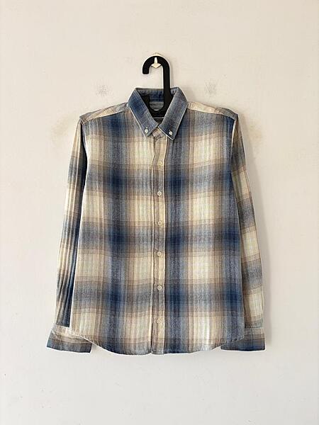 Classic blue & wheat flannels