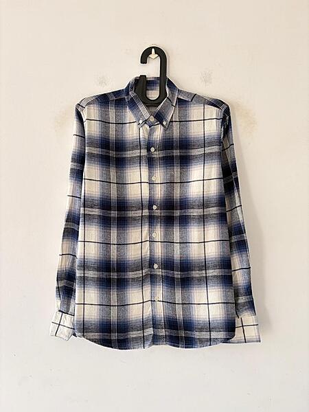 Midnight blue & cream flannels