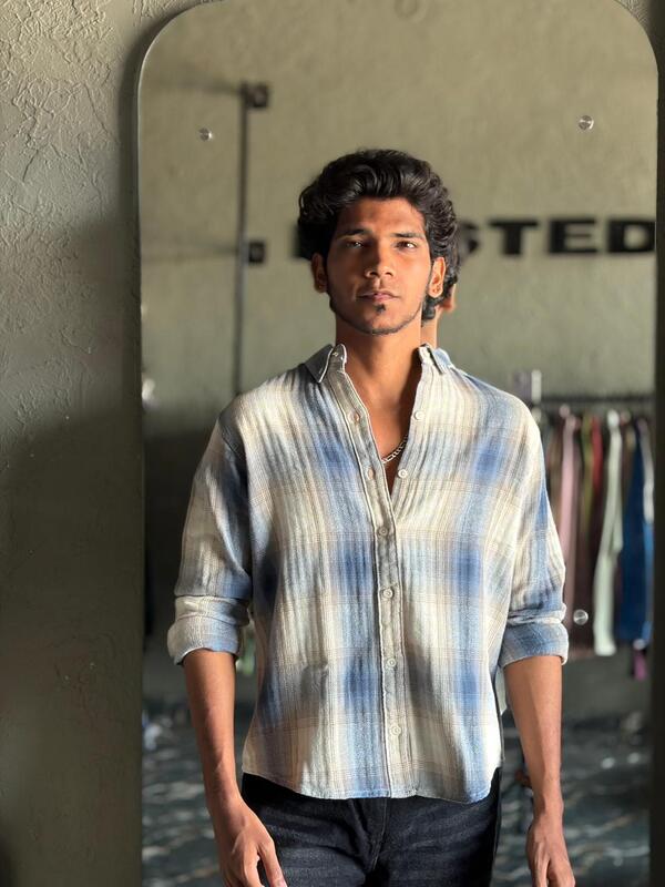 Classic blue & wheat flannels