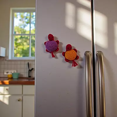 Crochet Turtle Magnets