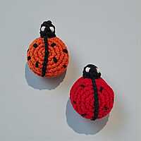 Crochet Ladybug Magnets