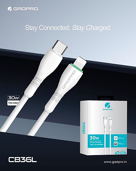CABLE GADPRO TYPE-C TO LIGHTNING CB-36L