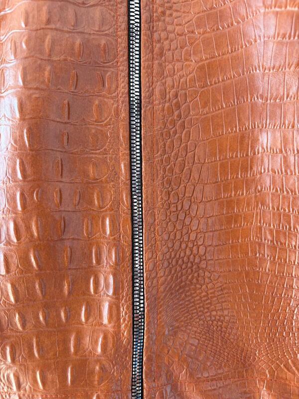 Amber saddle croc jacket