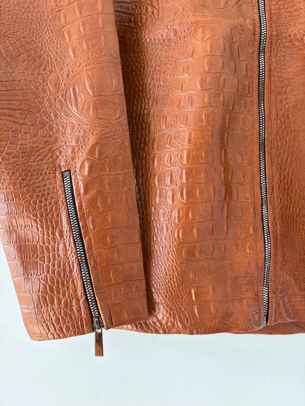 Amber saddle croc jacket
