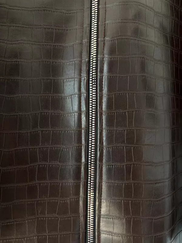 Espresso noir croc jacket