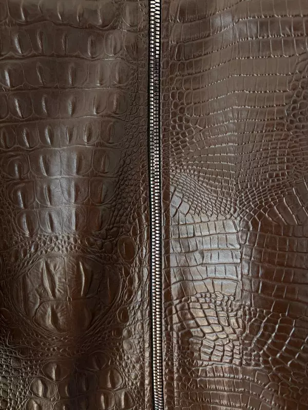 Cocoa noir croc jacket