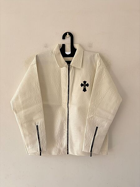 Ivory monarch croc jacket