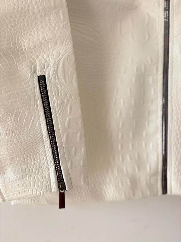 Ivory monarch croc jacket