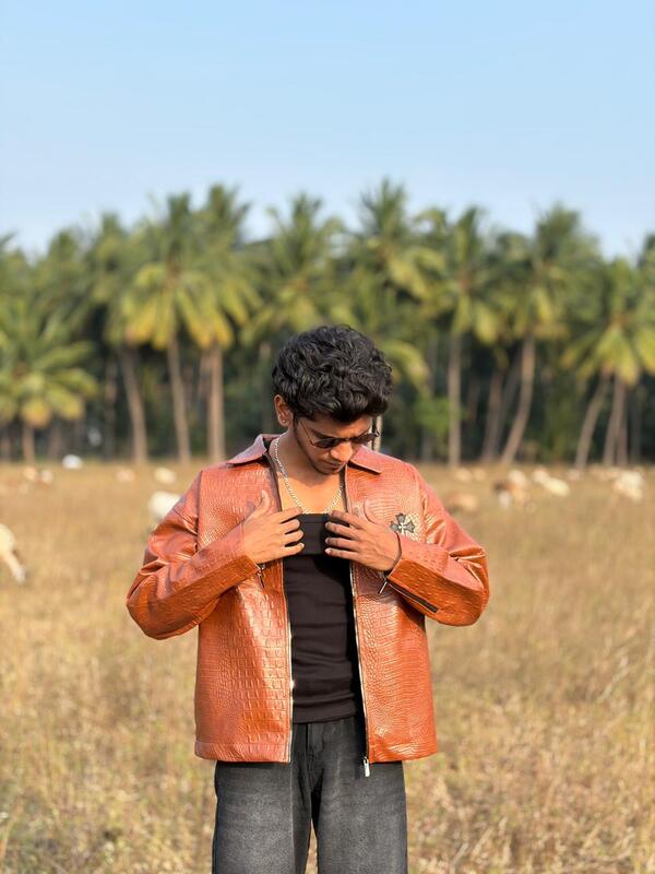 Amber saddle croc jacket