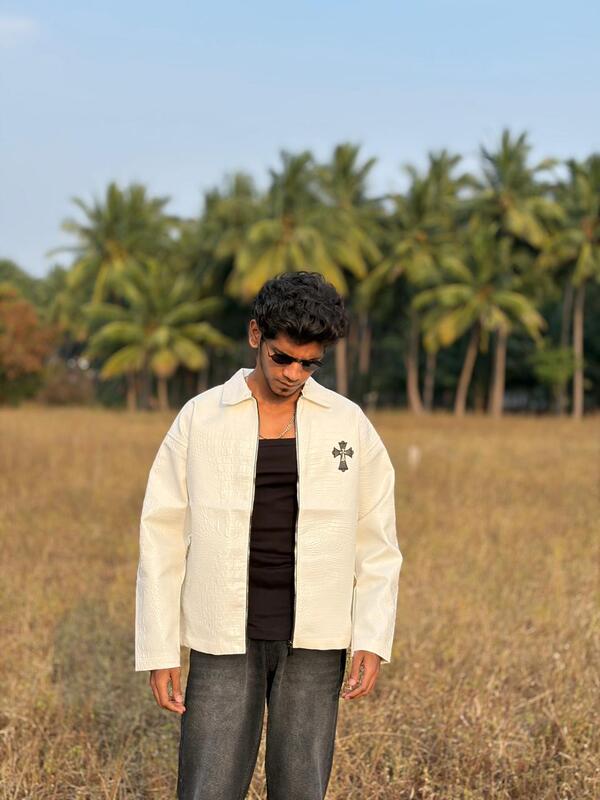 Ivory monarch croc jacket