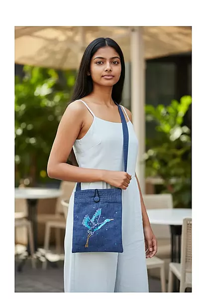 Zardozi Crane Sling Bag