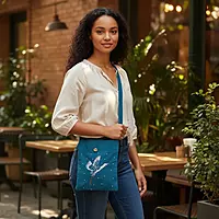 Zardozi Crane Sling Bag